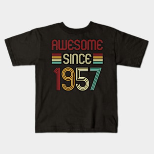 Vintage Awesome Since 1957 Kids T-Shirt